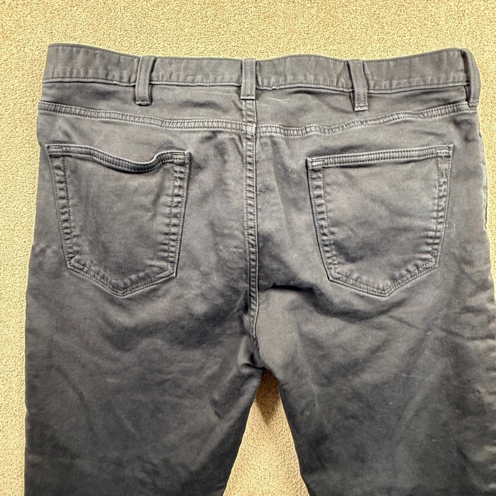 Banana Republic Traveler Pants Mens 38x32 Slim Fit Black Five Pocket Chino Jean‎